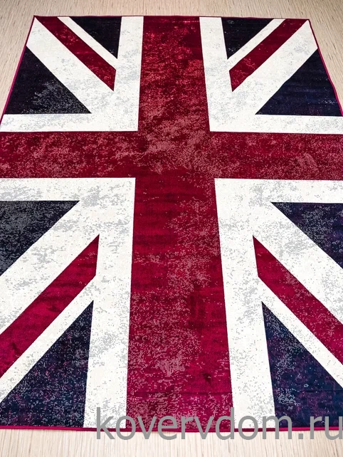 Ковер из вискозы и хлопка Royal Palace 14793 6010 Британский Флаг