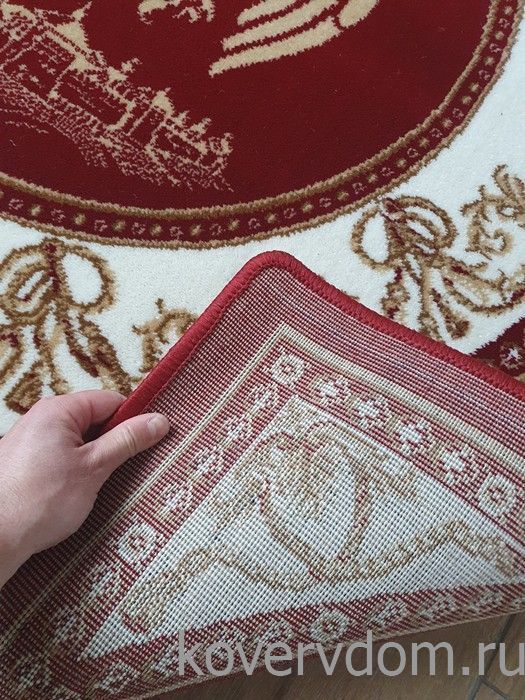 Ковер ОРЛЕЦ квадрат красно-бордовый